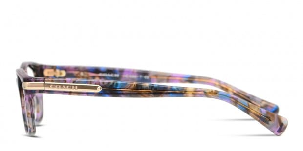 Coach purple confetti glasses deals