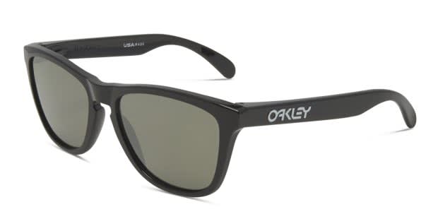Oakley OO9013 Frogskins Shiny Black Prescription Sunglasses - 50