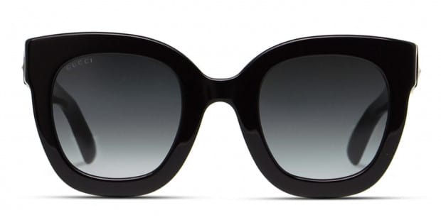 Gucci GG0208S Shiny Black Prescription Sunglasses