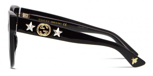 2024-25 秋冬新作  ハイブランドの Gucci GG0208S Shiny Black Prescription Sunglasses 小物