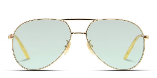 Gucci GG0356S Gold/Green Prescription Sunglasses display picture 1