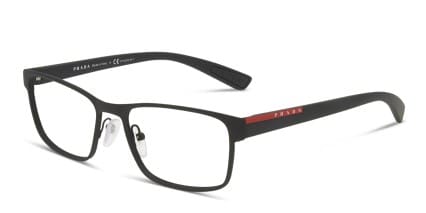 Prada Linea Rossa PS 50GV Black glasses - Black - Angle View