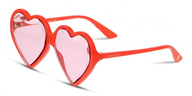 GUCCI sunglasses Heart brown 赤茶 ラブリーハート Gucci - Brown Ombré GG Heart Sunglasses | www.luxurybags.eu