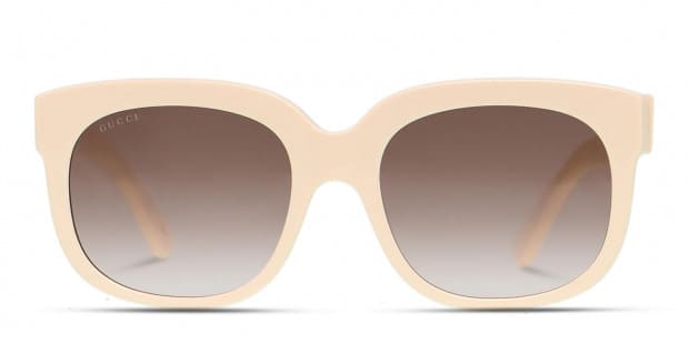 Gucci GG0361S Beige w Brown Prescription Sunglasses