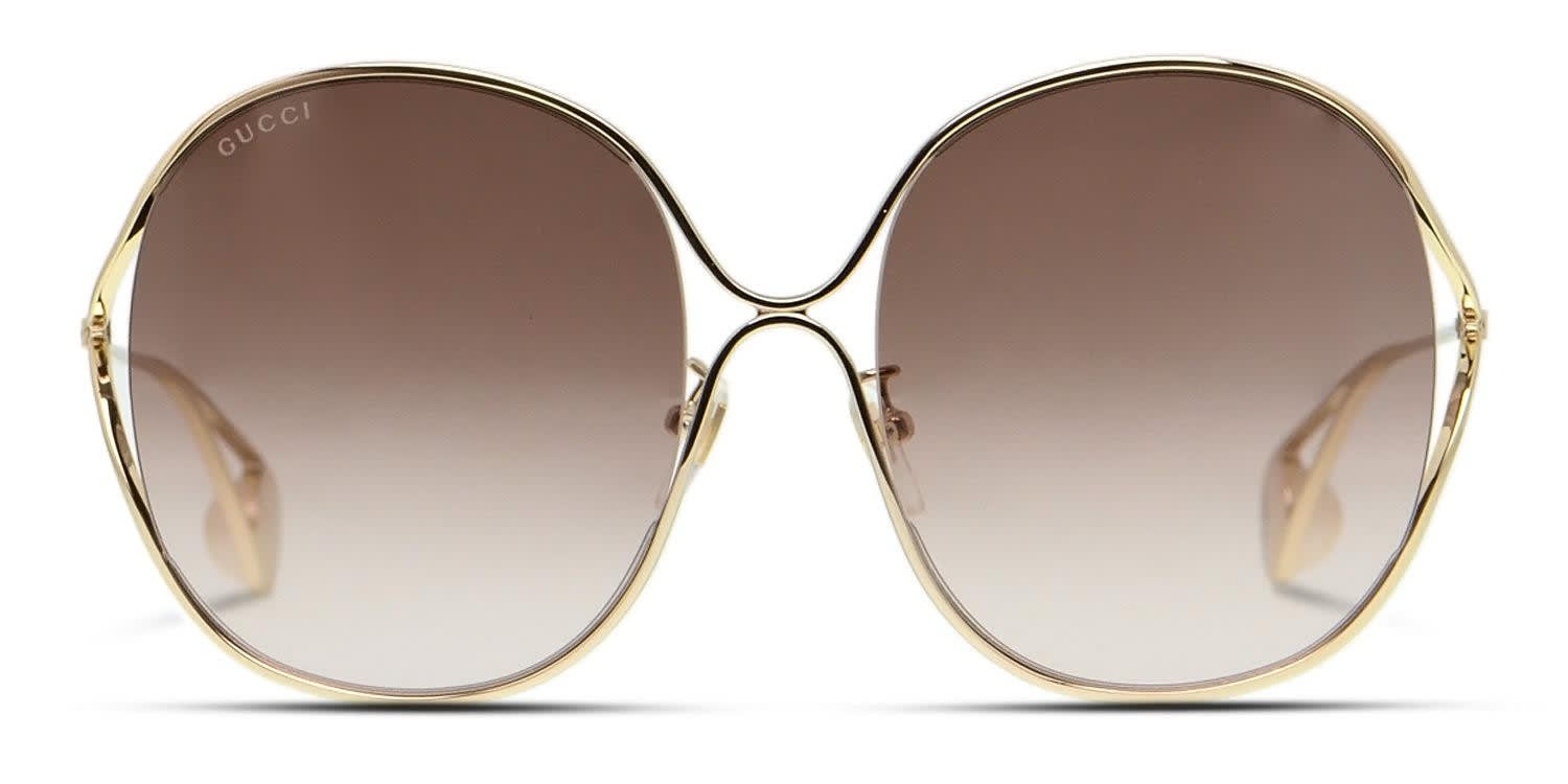 Gucci GG0362S Gold w/Brown Prescription Sunglasses - 50% Off Lenses