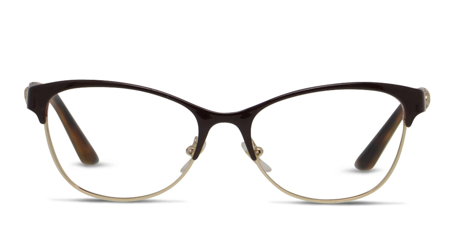 Versace 0VE1233Q Brown w/Gold Prescription Eyeglasses