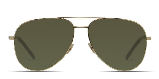 SAINT LAURENT CLASSIC 11 アビエーターサングラス Amazon.com: SAINT LAURENT SL CLASSIC 11 M Pilot Shape