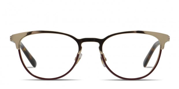 Gucci GG0134O Gold Red Prescription Eyeglasses