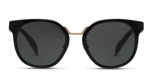 Prada PR 17TS Shiny Black Prescription Sunglasses