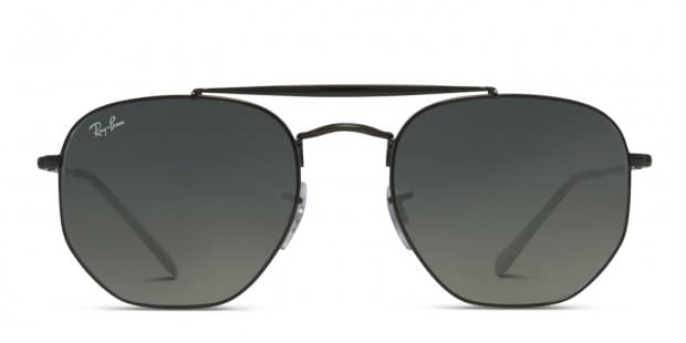 Ray Ban RB3648 The Marshal Shiny Black Prescription Sunglasses