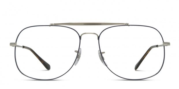 Ray Ban 6389 Blue w Silver Prescription Glasses