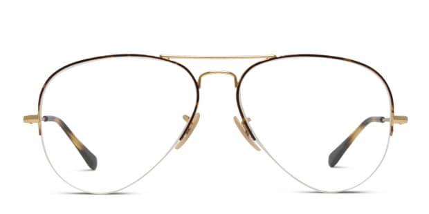 Ray Ban Aviator 6589 Tortoise w Gold Prescription Glasses