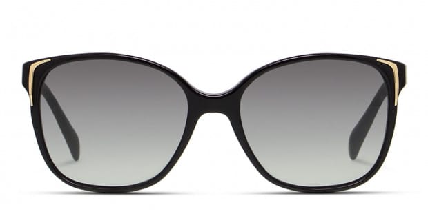 Prada PR 01OS Shiny Black Prescription Sunglasses