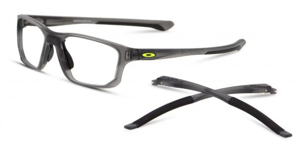 Oakley Crosslink Fit Gray Eyeglasses Includes FREE Rx Lenses