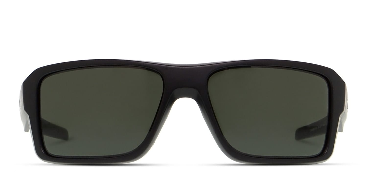 Oakley OO9380 Double Edge Black, Green glasses - Black / Green - Frontal View
