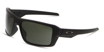 Oakley OO9380 Double Edge Black, Green glasses - Black / Green - Angle View