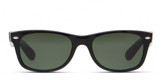 Ray Ban 2132 New Wayfarer Shiny Black Prescription Sunglasses 50