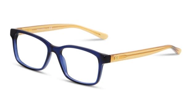 Tory Burch TY2064 Blue w/Yellow Eyeglasses | Includes FREE Rx Lenses