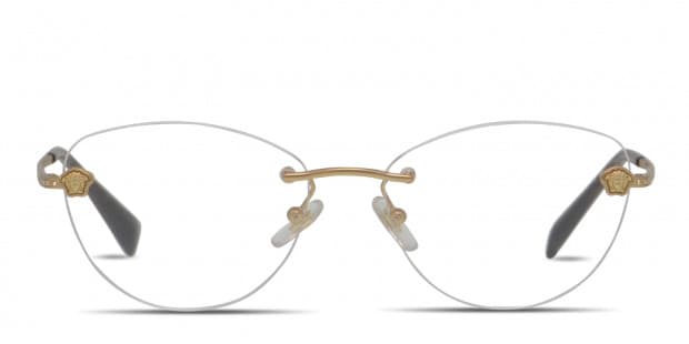 Versace VE1248B Gold Prescription Eyeglasses