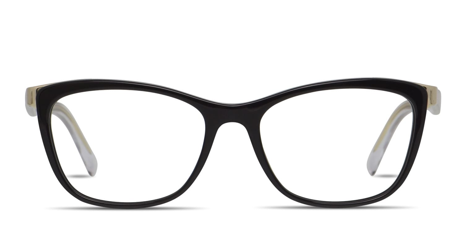 Versace VE3270Q Shiny Black Prescription Eyeglasses