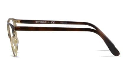 Vogue VO4088 Black/Gold w/Tortoise glasses - Black / Tortoise / Gold - Side View