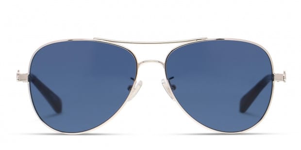 Coach HC7074 Silver w Blue Prescription Sunglasses