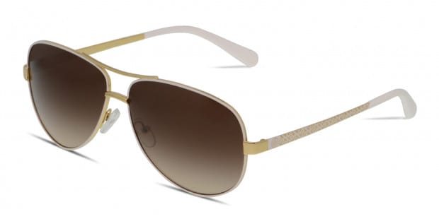 Tory burch white aviator sunglasses top