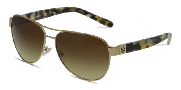 Tory Burch TY6051 Gold w Tortoise Prescription Sunglasses