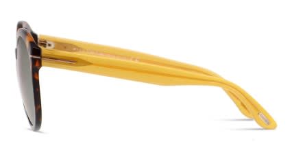 Tom Ford Philippa Tortoise, Yellow glasses - Tortoise / Yellow - Side View