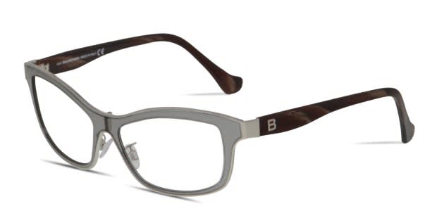 Balenciaga BA5027 Clear Gray w/Wine Prescription Eyeglasses display picture 2
