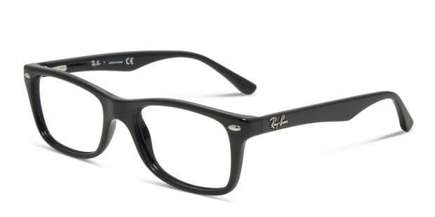 Ray Ban RX5228 Shiny Black Eyeglasses Includes FREE Rx Lenses