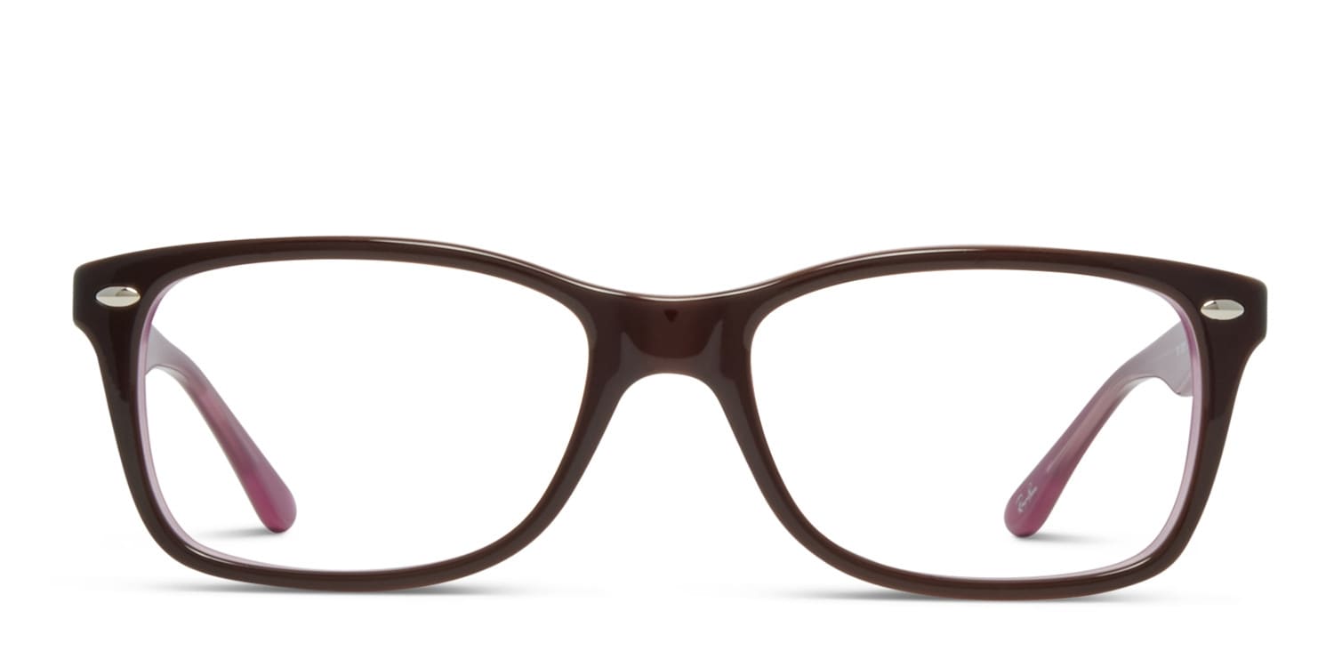 Ray-Ban RX5228 Brown/Pink glasses - Brown / Pink - Frontal View