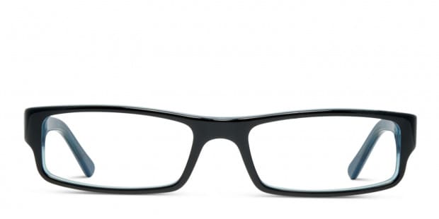Ray Ban 5246 Shiny Black Blue Prescription Eyeglasses