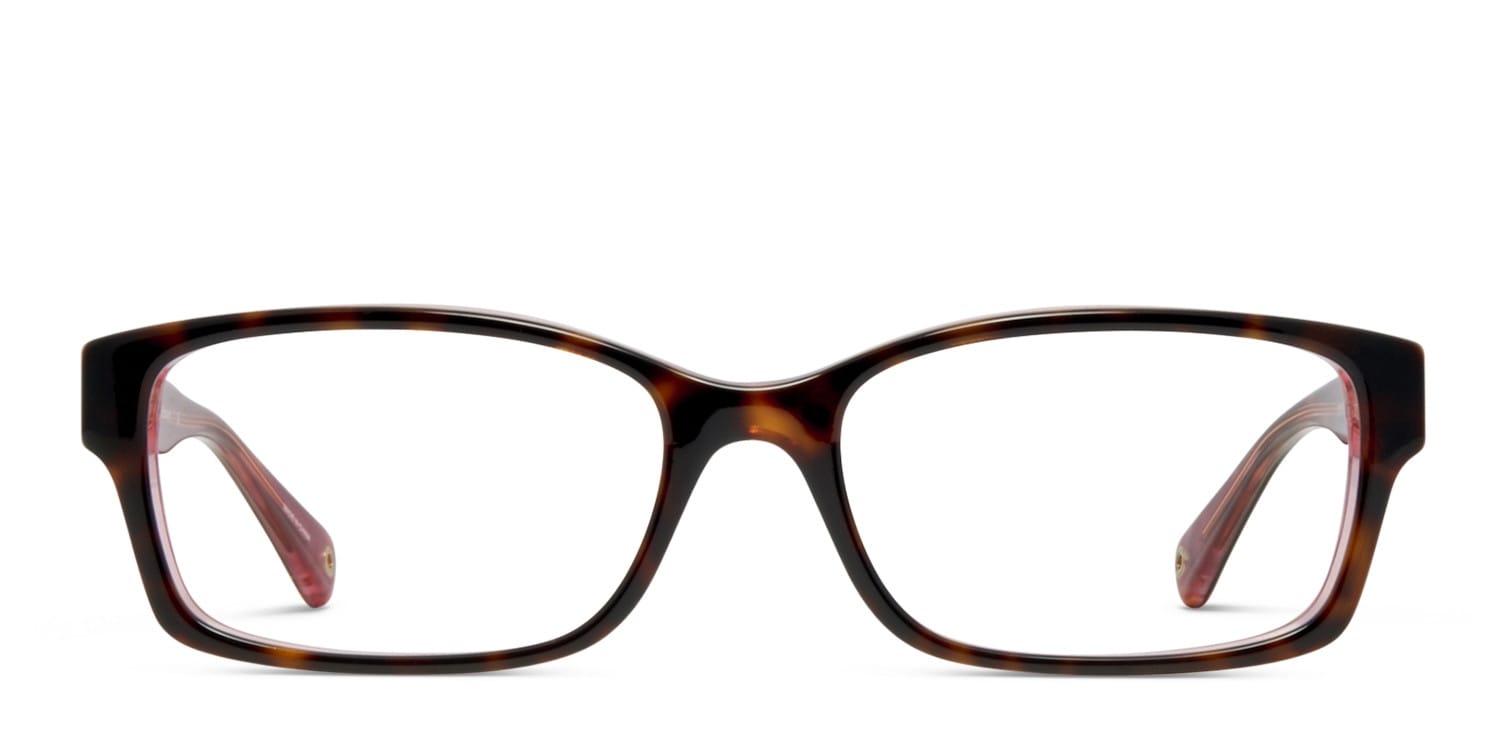 Coach HC6040 Brooklyn Tortoise w/Pink Eyeglasses | Includes FREE