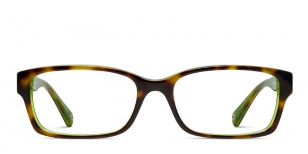 Coach HC6040 Brooklyn Tortoise w Green Prescription Eyeglasses