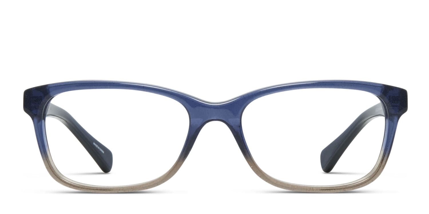 Coach HC6089 Blue, Beige, Glitter glasses - Blue / Brown / Glitter - Frontal View