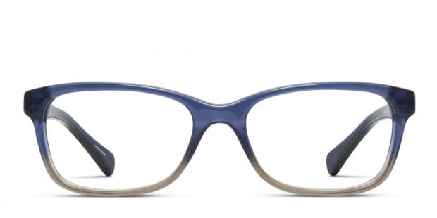 Coach HC6089 Blue/Beige/Glitter Eyeglasses | Includes FREE Rx Lenses