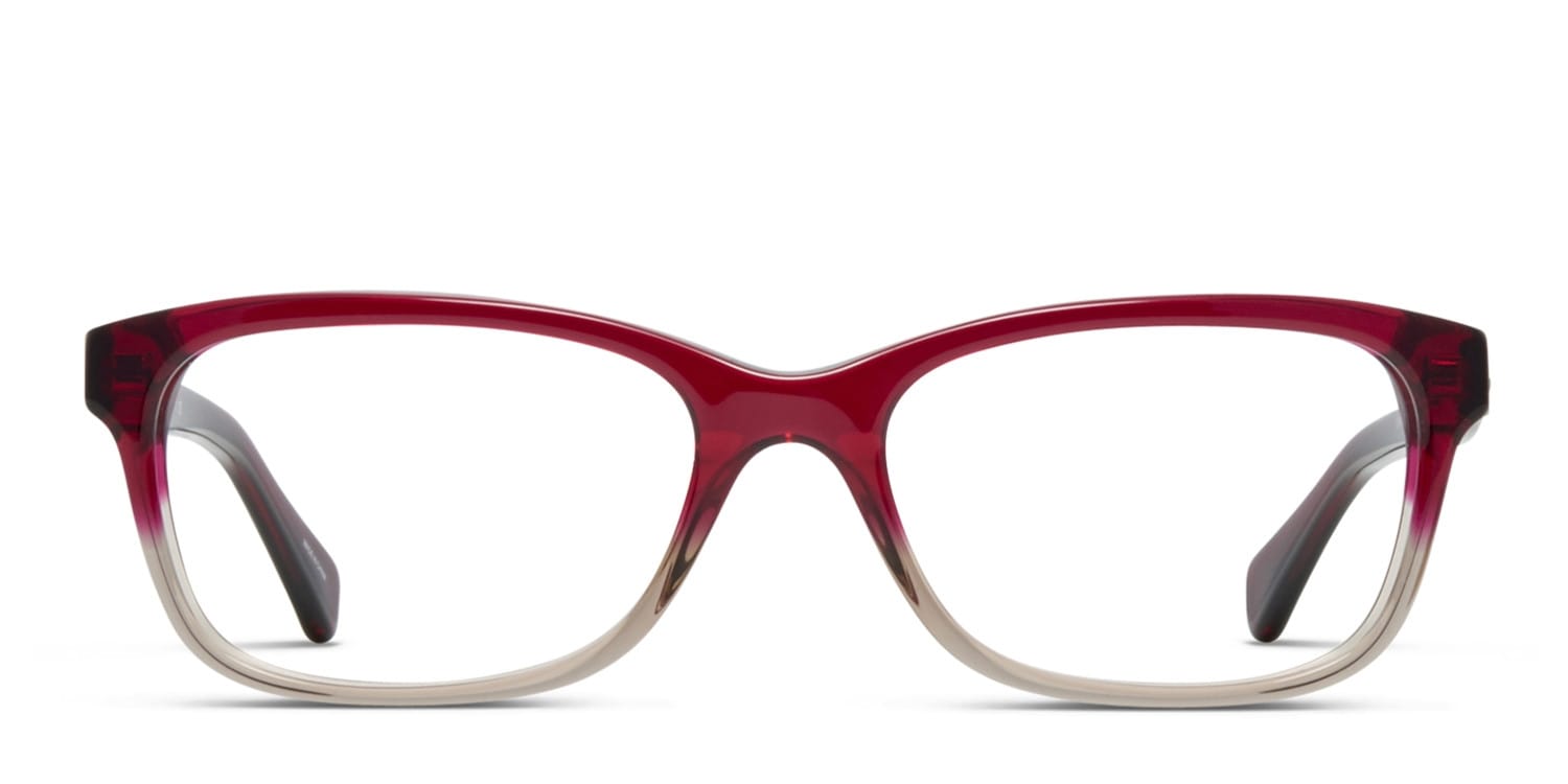 Coach HC6089 Red glasses - Red / Clear - Frontal View