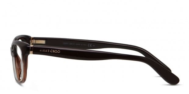Jimmy Choo JC87 Brown Glitter Prescription Eyeglasses