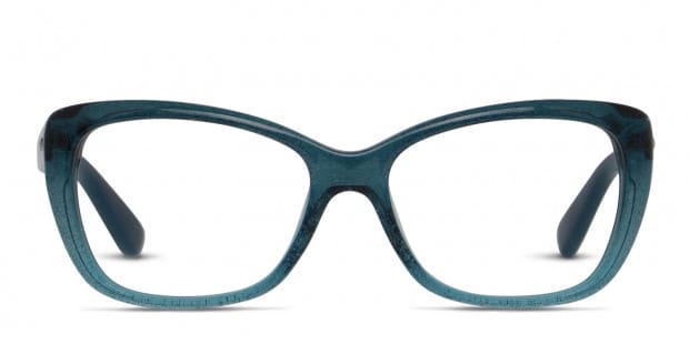 Jimmy Choo JC88 Teal Glitter Prescription Eyeglasses