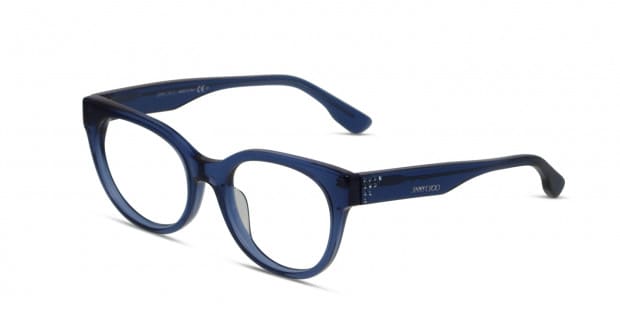 Jimmy Choo ブルーグレー 36.5 Jimmy Choo JC4012 M (60 - 15) with Blue lenses and Silver