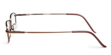 Drew Brown glasses - Brown - Side View