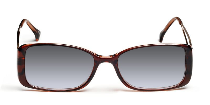 Rikki Brown glasses - Brown - Frontal View