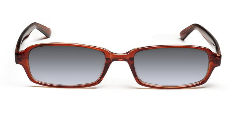 Frankie Brown glasses - Brown - Frontal View