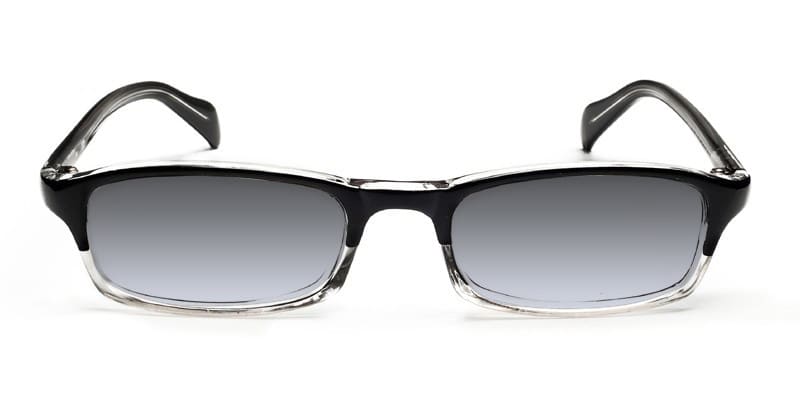 Adam Black glasses - Black / Clear - Frontal View