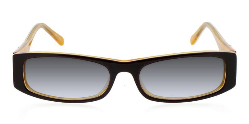 Daisy Brown glasses - Brown - Frontal View