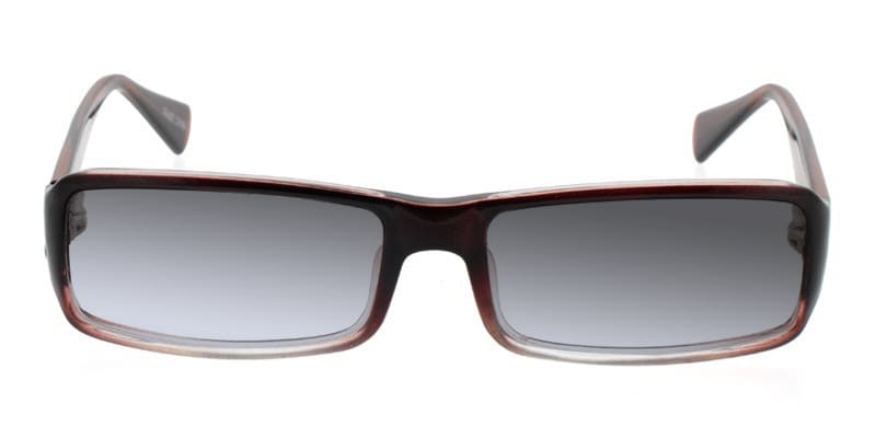 Jarrah Brown Crystal glasses - Brown - Frontal View