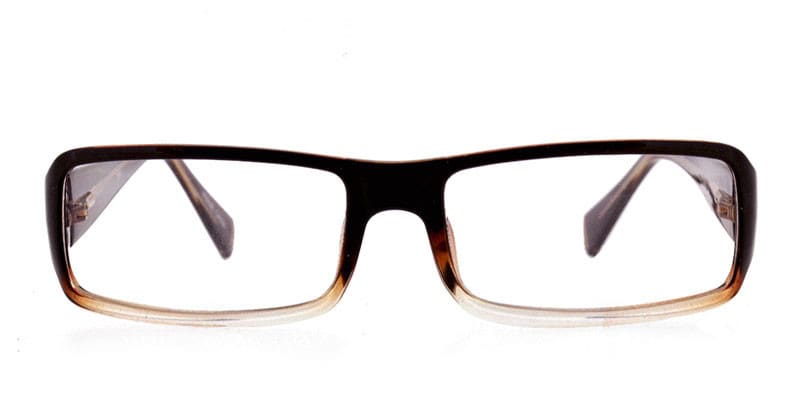 Jarrah Brown Crystal glasses - Brown - Frontal View