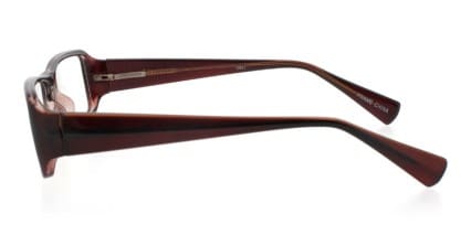 Jarrah Brown Crystal glasses - Brown - Side View