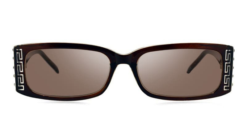 Clover Brown glasses - Brown - Frontal View